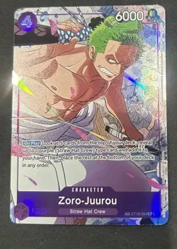 One Piece Zoro-Juurou ST18-004 Straw Hat Crew Promo 🔥🔥 TCG Alt Art - Image 1