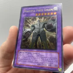 Yugioh Multiple Piece Golem TDGS-EN038 Ultimate Rare 1st Ed LP - Image 2