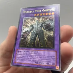 Yugioh Multiple Piece Golem TDGS-EN038 Ultimate Rare 1st Ed LP - Image 3