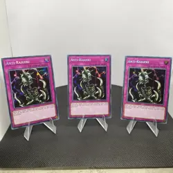 Yugioh Anti-Raigeki LCKC-DE104 1. Auflage Secret Rare Playset - Image 1