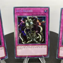 Yugioh Anti-Raigeki LCKC-DE104 1. Auflage Secret Rare Playset - Image 2