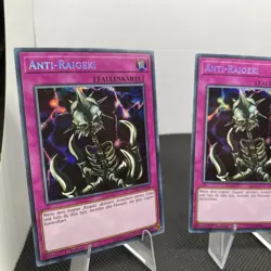 Yugioh Anti-Raigeki LCKC-DE104 1. Auflage Secret Rare Playset - Image 3