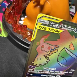 Gengar & Mimikyu GX 186/181 NM+ Rainbow Secret Rare - S&M: Team Up - Pokemon TCG - Image 2