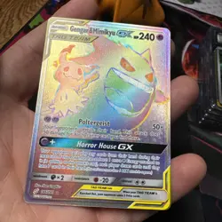 Gengar & Mimikyu GX 186/181 NM+ Rainbow Secret Rare - S&M: Team Up - Pokemon TCG - Image 5