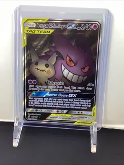 Pokemon Gengar & Mimikyu GX 165/181 Team Up Alternative Art Ultra Rare Holo Card - Image 1