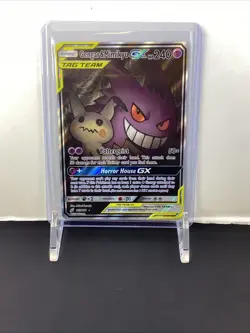 Pokemon Gengar & Mimikyu GX 165/181 Team Up Alternative Art Ultra Rare Holo Card - Image 3