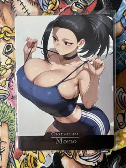 Momo My Hero Academia Goddess Story Waifu Anime Custom Card - Image 1