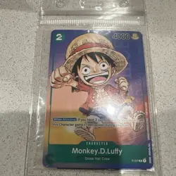One Piece Card Game - Monkey D. Luffy 2023 AX Promo P-037 Sealed Non Foil - Image 1