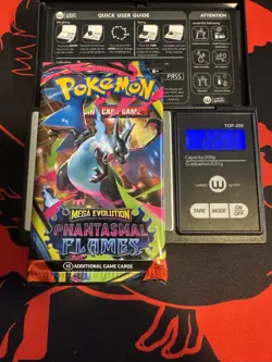 22.51g HEAVY - Pokemon TCG M&E - Phantasmal Flames - Booster Pack! Possible GOD - Image 1