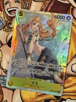 One Piece CCG Nami Super Rare Foil Cards Promo Cards Japanese EB03-053 & P-053 - Image 2