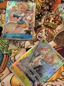 One Piece CCG Nami Super Rare Foil Cards Promo Cards Japanese EB03-053 & P-053 - Image 4