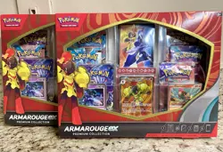 Pokemon TCG: Armarouge EX Premium Collection Lot Of Two (2) Factory Sealed - Image 1