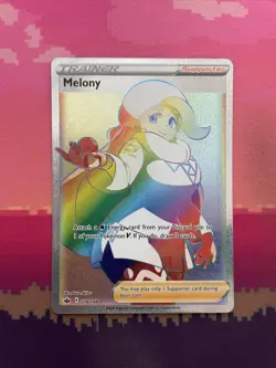 Pokemon Card Melony 218/198 Secret Rainbow Rare Chilling Reign Near Mint - Image 1