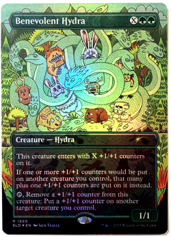 MTG Benevolent Hydra RAINBOW FOIL Secret Lair Drop Series 1889 NM - Image 1