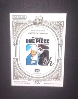 Panini One Piece Treasure Box 25th Anniversary Promo Card Limited Edition - Image 2