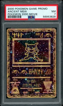 Pokemon The Movie 2000 Ancient Mew Promo PSA 7 NM - Image 1