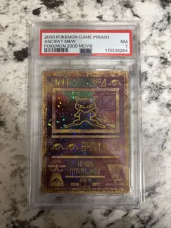 Pokemon The Movie 2000 Ancient Mew Promo PSA 7 NM - Image 1