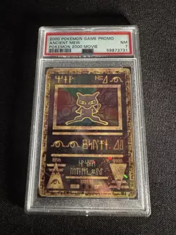 Pokemon The Movie 2000 Ancient Mew Promo PSA 7 NM - Image 1