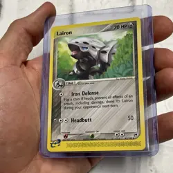 Lairon 41/100 2003 EX-Sandstorm Uncommon Pokemon Card E-Reader Vintage NM/MT TCG - Image 2