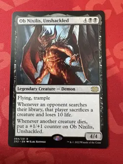 Ob Nixilis, Unshackled Double Masters 2022 NM Black Rare MAGIC MTG CARD - Image 1