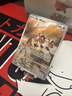 Pokemon TCG Mr. Mime Scarlet & Violet Holo Illustration Card 179/165 Rare NM - Image 3