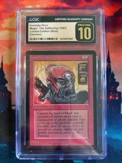 MTG Beta Ironclaw Orcs CGC 10 Pristine - Image 1