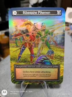 Sorcery Contested Realm Beta Albespine Pikemen Foil NM Exceptional - Image 1