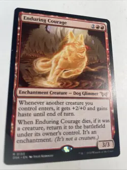 1x Enduring Courage Mtg Duskmourn House of Horrors NM - Image 1