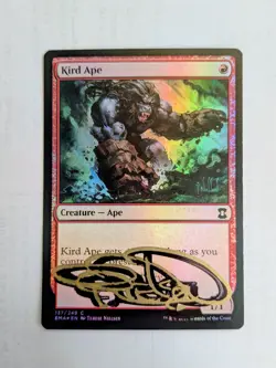 MTG FOIL Kird Ape SHADOW SIGNED BY TERESE NIELSEN - Image 1