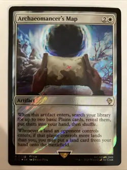 MTG Archaeomancer's Map (Surge Foil) Commander: Final Fantasy FFXIV 0230 NM - Image 1