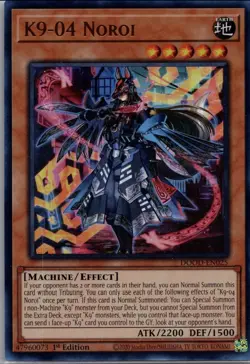 K9-04 Noroi DOOD-EN025 Ultra Rare NM 1st Edition Yugioh TCG - Image 1
