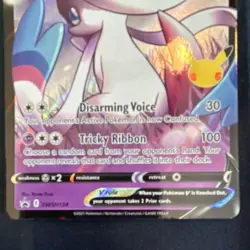Pokemon Dark Sylveon V Promo Full Art Holo SWSH134 Sword & Shield 180 HP - Image 3