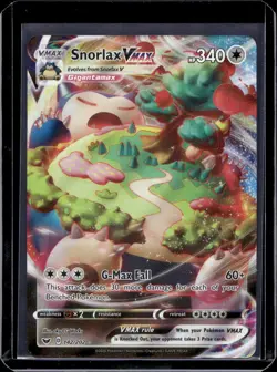 Pokemon SWSH01: Sword & Shield Base Set Snorlax VMAX 142/202 - Image 1