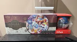 2025 Pokemon TCG Holiday Calendar + Moon Poke Ball Tin - New / Sealed - Image 1