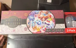 2025 Pokemon TCG Holiday Calendar + Moon Poke Ball Tin - New / Sealed - Image 2