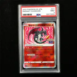 PSA 9 MINT 2022 Pokemon JPN Radiant Charizard 011/071 K - Image 1