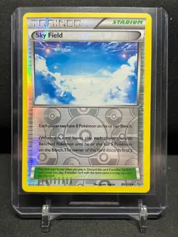 Sky Field 89/108 Reverse Holo Pokemon 2015 XY Roaring Skies - LP - Image 1