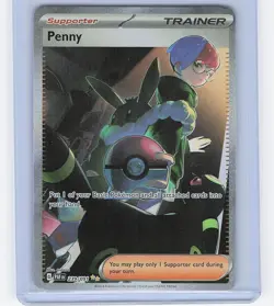 Pokemon TCG Penny Full Art 239/091 SV: Paldean Fates Holo NM - Image 1