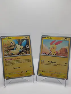 Minun/Pulse 060/061 Paradox Rift Bundle Near Mint Deutsch Pokemon TCG - Image 1