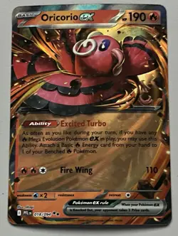 Pokemon Phantasmal Flames Oricorio ex Basic Double Rare HoloFoil #018/094 - Image 1
