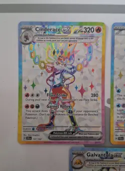 TCG Pokemon ULTRA RARE RAINBOW BORDERS from Stellar Crown (All NM) - Image 2