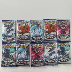 Pokemon Chilling Reign Booster Pack Lot (10 Packs) New/Sealed US Seller - Image 1
