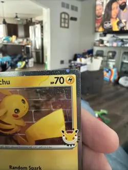 2026 Pikachu 051/162 Pokemon Day 30th Anniversary Stamped Promo TCG Cosmo Holo - Image 3