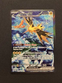 Pokemon TCG Zapdos 202/165 SV: Scarlet & Violet 151 Special Illustration Rare NM - Image 1