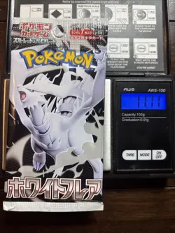 Heavy 11.71g Pokemon Sealed White Flare Japanese Booster Pack - Image 1
