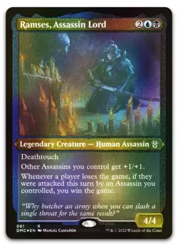 Ramses, Assassin Lord (Foil Etched) #61 (NM) Dominaria United DMC Magic MTG - Image 1