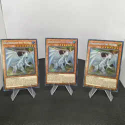 Yugioh Drachengeist Des Weissen LCKC-DE018 1. Auflage Secret Rare Playset 1996 - Image 1