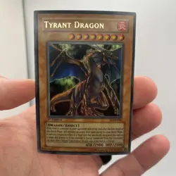 yugioh Tyrant Dragon LOD-034 1st Edition Ultra Rare Played - Image 1