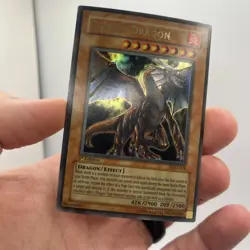yugioh Tyrant Dragon LOD-034 1st Edition Ultra Rare Played - Image 3