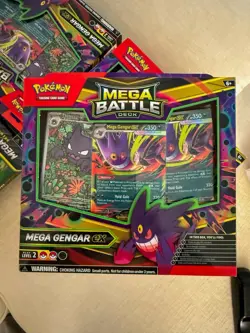 Pokemon 027 Promo Holo Mega Evolution Gengar Battle Deck Phantasmal Flames box - Image 1